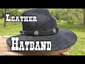 Making a hatband with conchos and scrap leather