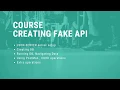 How to create React API Working with React API Fake API using json-server