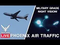 Download Lagu 🔴LIVE Plane Spotting + Tactical NIGHT Vision🌛✈️ PHX Airspace + ATC