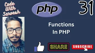 Functions in PHP PHP Tutorial in PHP Code With Sarvesh