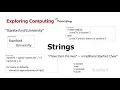 Stanford CS105 Introduction to Computers 2021 Lecture 19 1 Strings