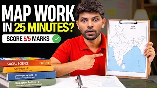 Class 10 Map Work: Score 5/5 Marks 🎯 | Just 25 Minutes Animated Video 