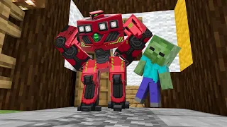 Baby Zombie and Magic Robot ( Full ) - Minecraft Animation