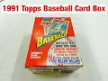 1991 Topps Baseball Card Box Opening Searching for Chipper Jones
