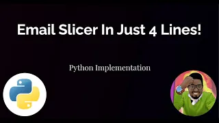 Email Slicer in Python