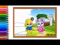 COLORING Lucas and Rubby Coloring games by RV Appstudio Rainbow Channel