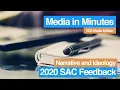 2018-2023 Media in Minutes VCE Media Edition 2020 Narrative and Ideology SAC Feedback