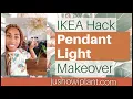 DIY IKEA Hacks Affordable Pendant Light Makeover Ikea Hacks 2021