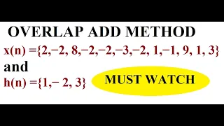 Q4 b Overlap Add Method Numerical 1 DSP EnggClasses