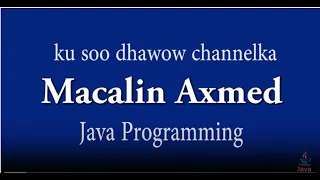 Java Lesson 3 - Comment variables and data types
