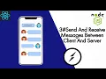 3 Time Chat Application Using Socket io in Node js Send Receive Message Between Client Server