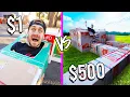 $1 VS $500 BOX FORTS! *Budget Challenge*