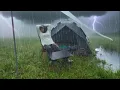Download Lagu KAMPEREN IN ZWARE REGEN ⛈ TIJDENS BLIKSEM EN DONDER // Ontspannen kamperen in een automatische tent