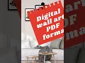 Digital wall art PDF format - Set of 3 Printable Abstract Art Prints BokysMedia