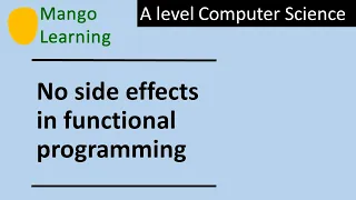 Side effects in functional programming