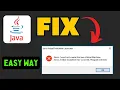 How to Fix A Java Exception Has Occurred Error in Windows 2025 Guide
