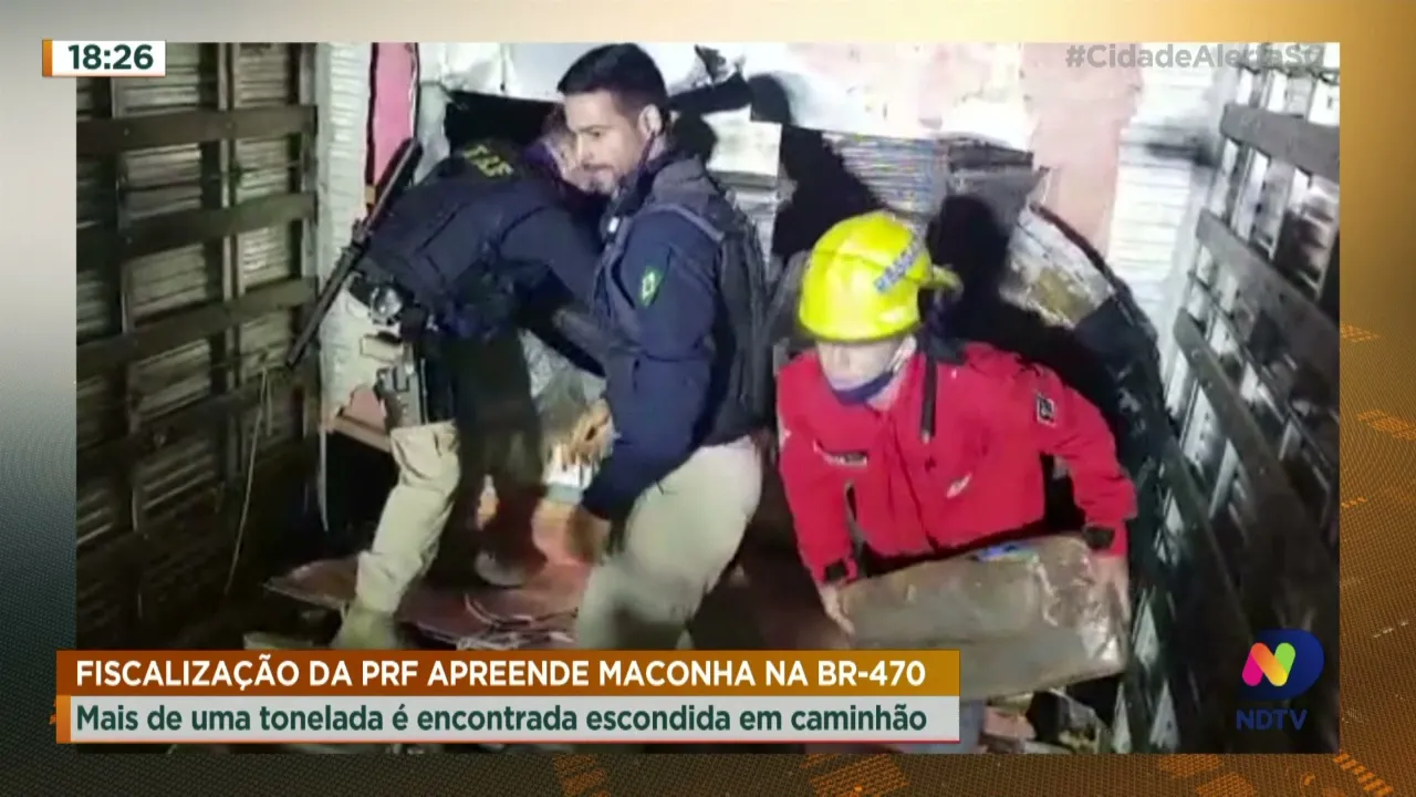 Fiscalização da PRF apreende maconha na BR-470