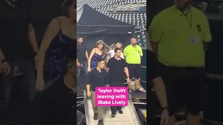Taylor Swift with Blake Lively kids leaving