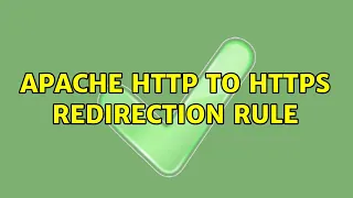 Apache HTTP to HTTPS redirection rule