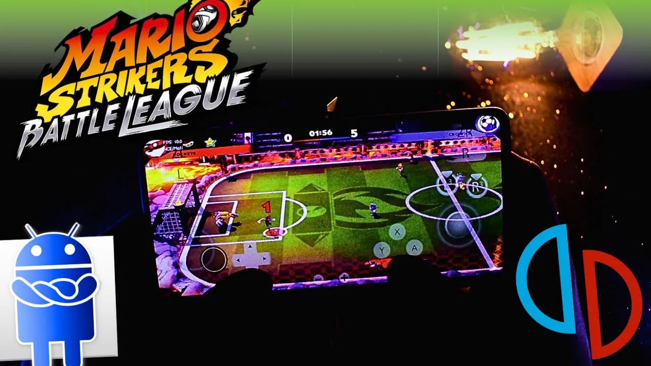 Mario Strikers: Battle League - Android Gameplay | Switch Android Emulator | Yuzu Mali GPU