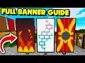 FULL BANNER GUIDE For Minecraft 1 19 Make Banners With a Loom How to Use Banners All Patterns