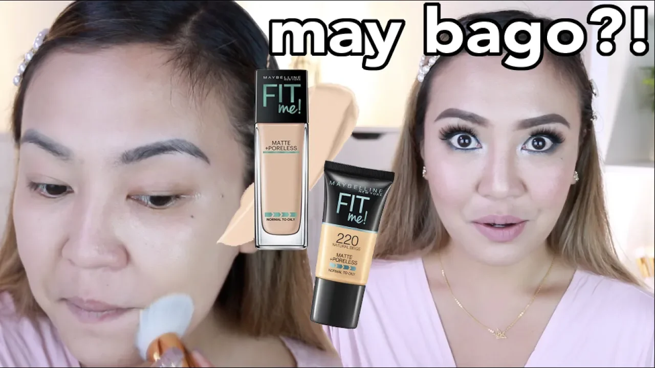 Makeup Base: Wardah Sunscreen Gel Maybelline Fit Me Matte + Poreless Foundation (228 Soft Tan) LA Gi. 