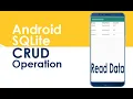 Android Crud Operation-Read Data from SQLite In RecyclerView
