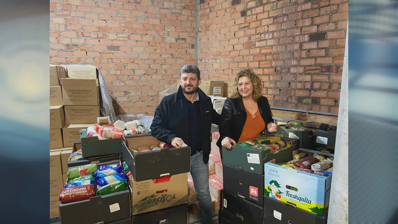 Más de 1.200 kilos de alimentos de la San Silvestre para el Banco de alimentos