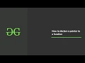 How to declare a pointer to a function GeeksforGeeks