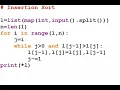 Python Insertion Sort Algorithm Step-by-Step Explanation DSA Sorting