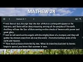 Mathew 24 - NLT Bible