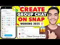 How To Make A GC On Snapchat 2025 How To Make A Group Chat In Snapchat