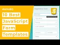 10 Best JavaScript Form Templates 2022
