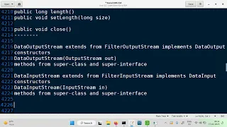 DataInputStream DataOutputStream classes