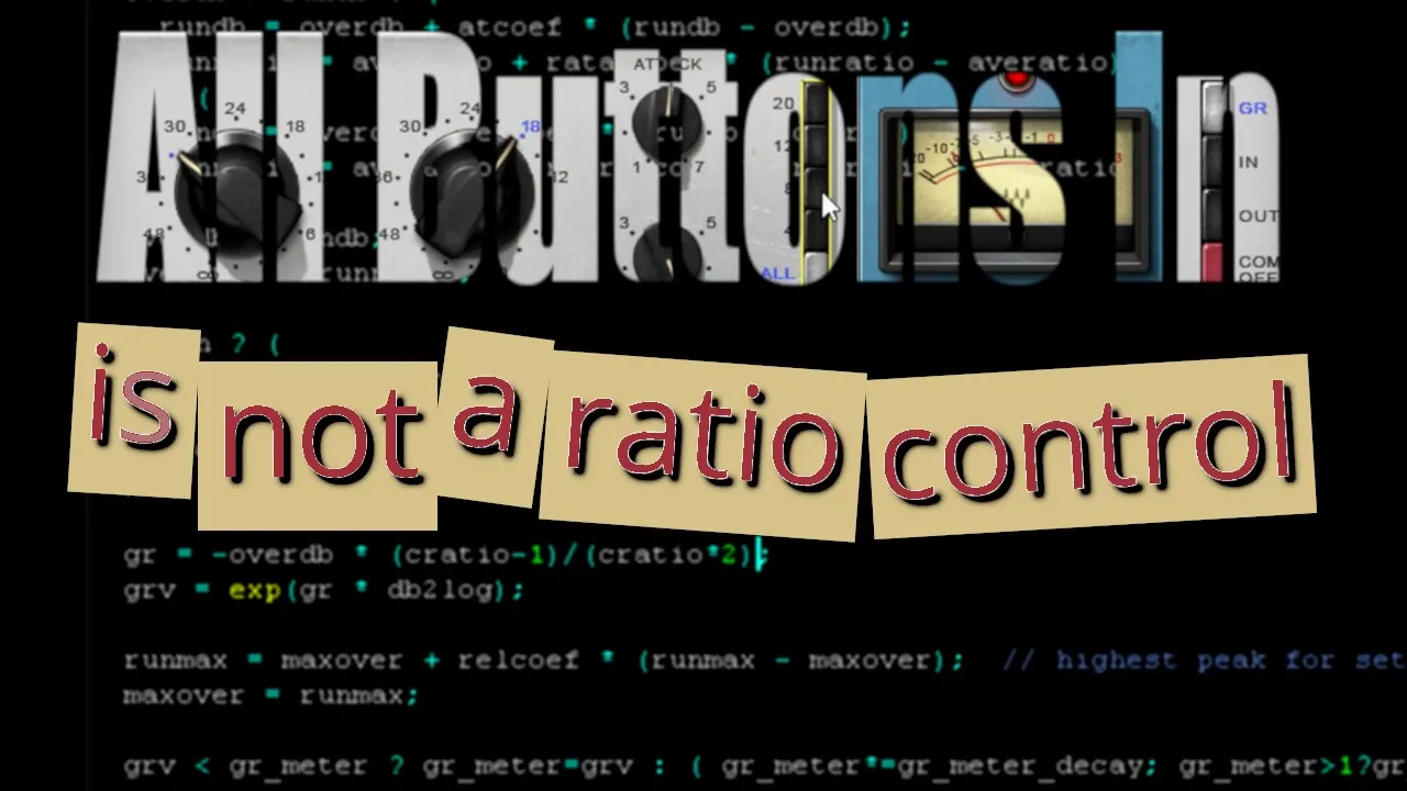 All Buttons In Is Not A Ratio Control