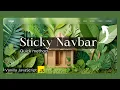 Sticky Glassmorphism Navigation Bar on Scroll using HTML CSS JS Fixed Navbar on Scroll 2023