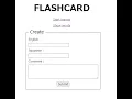 Sample Flashcard Web Application demo1