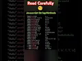 Important Javascript String Methods
