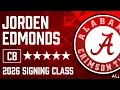 2026 5-star Alabama CB signee Jorden Edmonds highlights