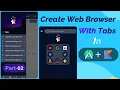 Create Custom Tabs Part 02 Learn Step By Step How To Make A Web Browser In Android Studio