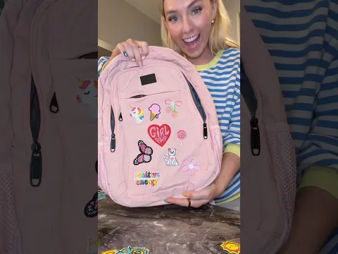 Fueled by pizza, ranch & stale candy 😋🍕🍬 #DIY #craft decorating school backpacks with patches