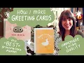 how I make high-quality homemade illustrated greeting cards tips for successful sales