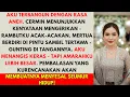 Lagu Mertua memotong rambutku saat tidur karena katanya terlalu panjang dan menor - jadi pagi itu...