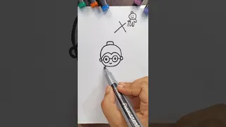 How To Draw Grandma Step By Step Shorts Shortsfeed 