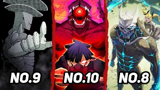 kaiju terlemah sampai terkuat di anime kaiju no 8