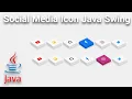 Java Swing - Social Media Icon Hover Effects