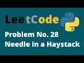 Leetcode Needle in a Haystack problem - strStr CoderBase