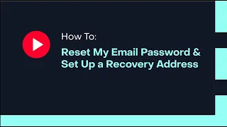 How To Reset My Email Password Setup Recovery Address