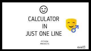 Calculator in One Liner Code Python Scripts