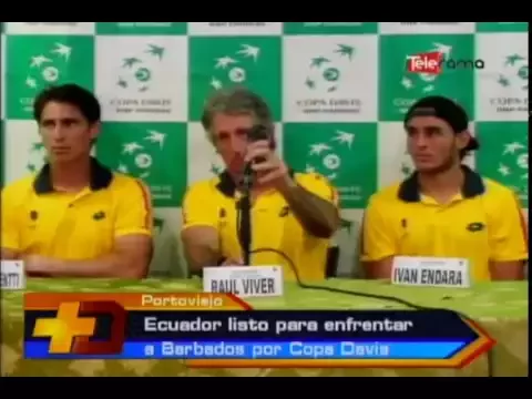 Ecuador listo para enfrentar a Barbados por copa Davis